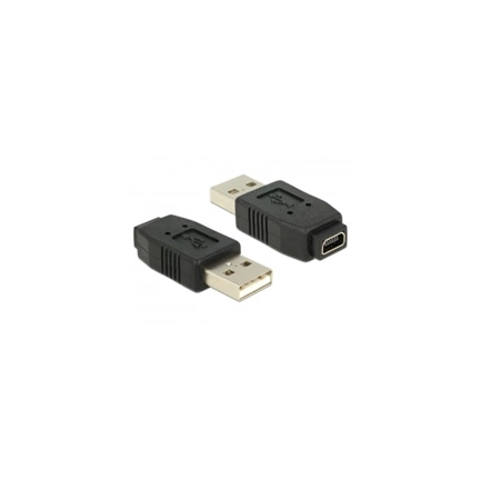 DELOCK Adapter Gender Changer mini USB-B 5-pin female -> USB-A male (65094)