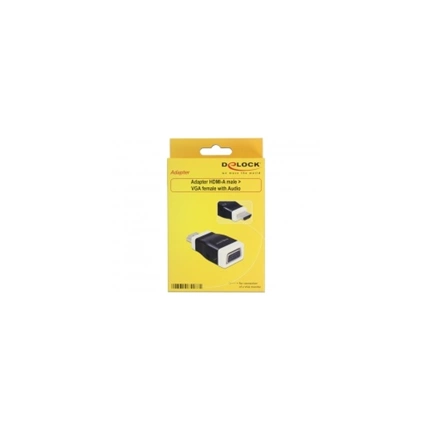 DELOCK Adapter HDMI-A male > VGA female with Audio (65586)