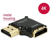 DELOCK Adapter HDMI with Ethernet – HDMI-A female > HDMI-A male 4K 90° angled left (65660) DELOCK Adapter HDMI with Ethernet – HDMI-A female > HDMI-A male 4K 90° angled left (65660)
