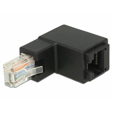 DELOCK Adapter RJ45 St szögelt -> RJ45 Bu Cat.6 UTP