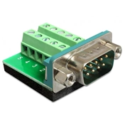 DELOCK Adapter Sub-D 9 pin male > Terminal block 10 pin (65269)