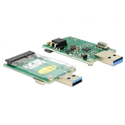 DELOCK Adapter USB3.0 apa > mSATA teljes méretű konverter (62681)