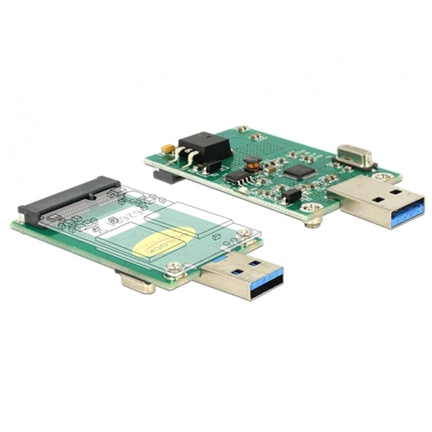 DELOCK Adapter USB3.0 apa > mSATA teljes méretű konverter (62681)