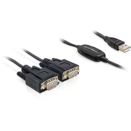 DELOCK Adapter USB 2.0 -> 2 x Serial (61886)