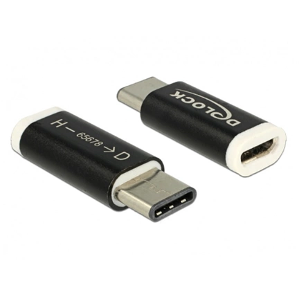 DELOCK Adapter USB 2.0 Micro-B female (host) > USB Type-C™ 2.0 male (65678)