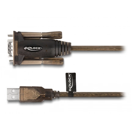 DELOCK Adapter USB 2.0 Type-A / soros RS-232 D-Sub 9 csavarokkal 1,5m