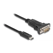 DELOCK Adapter USB 2.0 Type-C / soros RS-232 D-Sub 9 csavarokkal 0,25m