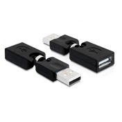 DELOCK Adapter USB A male -> USB A female forgatható adapter (65260)