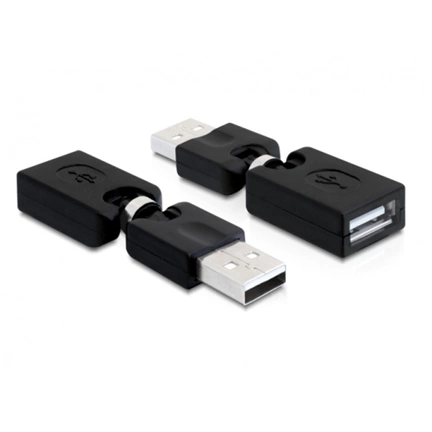 DELOCK Adapter USB A male -> USB A female forgatható adapter (65260)