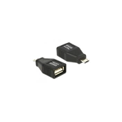DELOCK Adapter USB Micro B male > USB 2.0 female OTG full covered (65549)