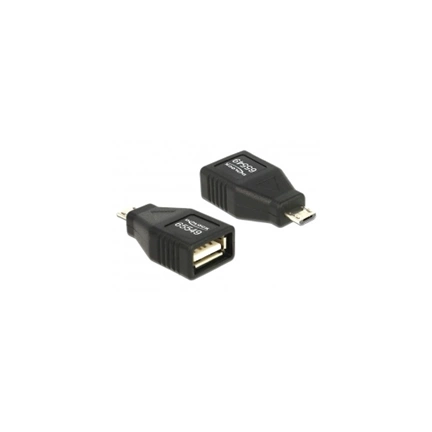 DELOCK Adapter USB Micro B male > USB 2.0 female OTG full covered (65549)