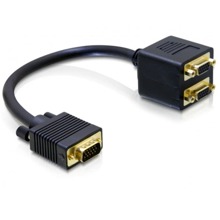 DELOCK Adapter VGA male to 2x VGA female (65060)