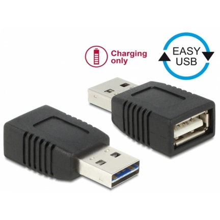 DELOCK Átalakító EASY-USB 2.0-A apa USB 2.0-A anya, csak töltéshez