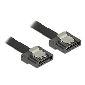 DELOCK Cable 6Gb/s flexi SATA kábel - 0,2m - Fekete (83839)