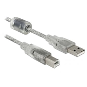 DELOCK Cable A-> B St/St 5.00m transparent (83896)