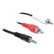 DELOCK Cable Audio DC jack 3.5 mm male -> 2 x RCA male 5m (84212)