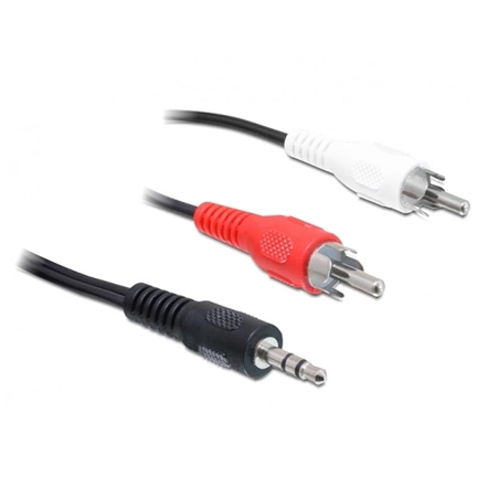 DELOCK Cable Audio DC jack 3.5 mm male -> 2 x RCA male 5m (84212)
