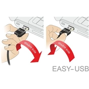 DELOCK Cable EASY-USB 2.0-A male -> USB 2.0 mini male 5 m