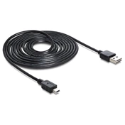 DELOCK Cable EASY-USB 2.0-A male -> USB 2.0 mini male 5 m