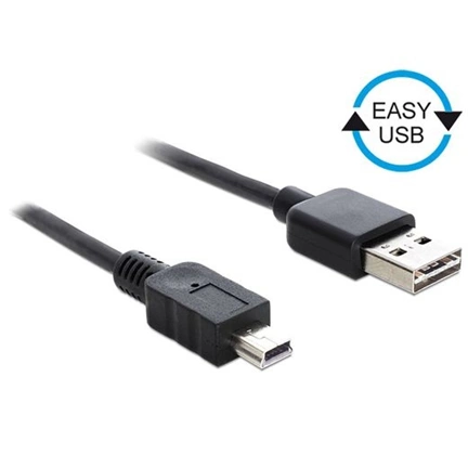 DELOCK Cable EASY-USB 2.0-A male -> USB 2.0 mini male 5 m