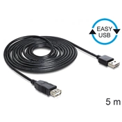 DELOCK Cable EASY-USB 2.0-A male > USB 2.0-A female extension 5m (83373)
