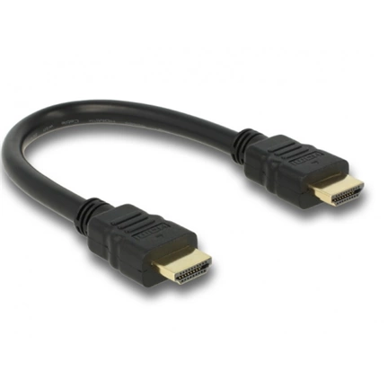 DELOCK Cable High Speed HDMI Ethernet – A male / male 25 cm