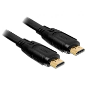 DELOCK Cable High Speed HDMI with Ethernet - A male / male flat 2m (82670)