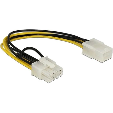 DELOCK Cable PCI Express 6 pin female > 8 pin male (83775)