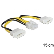 DELOCK Cable Power 8 Pin EPS > 2 x 4 Pin molex (83410)