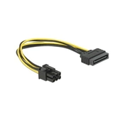 DELOCK Cable Power SATA 15pin -> 6pin PCI Express (82924)