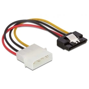 DELOCK Cable Power SATA HDD > Molex 4 pin male with metal clip – straight (60120)