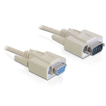 DELOCK Cable RS-232 serial Sub-D9 male / female 1m (82984)
