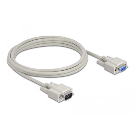 DELOCK Cable RS-232 serial Sub-D9 male / female 3m (84289)
