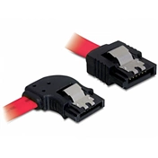 DELOCK Cable SATA left/straight metal red 50cm (82603)