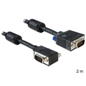 DELOCK Cable SVGA 2m male-male angled (83173)