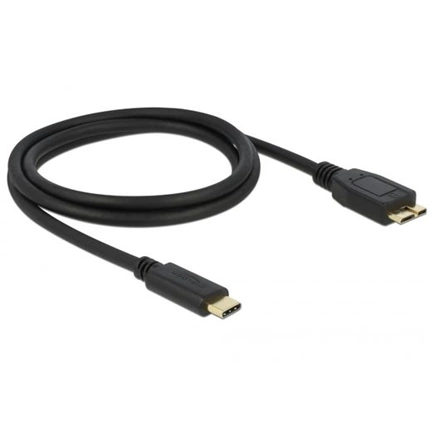 DELOCK Cable SuperSpeed USB (USB 3.1, Gen 2) USB Type-C™ dugó > USB Micro-B típusú dugó 1 m fekete (83677) DELOCK Cable SuperSpeed USB (USB 3.1, Gen 2) USB Type-C™ dugó > USB Micro-B típusú dugó 1 m fekete (83677)