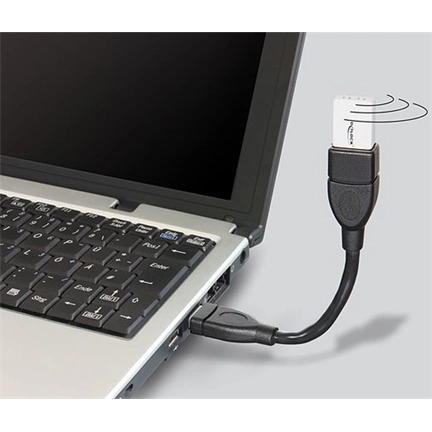 DELOCK Cable USB 2.0 A male > A female ShapeCable 0,15 m (83497)