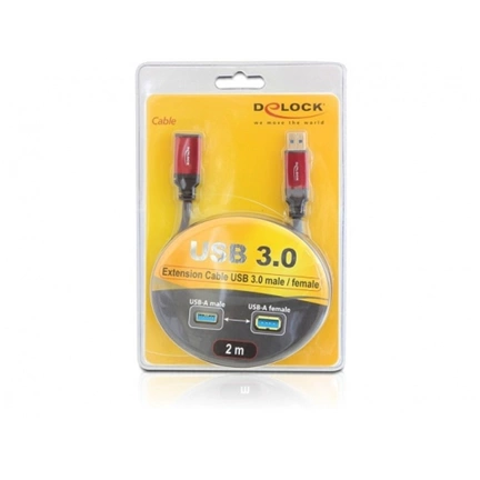 DELOCK Cable USB 3.0-A Extension male / female 1 m Premium (82752)
