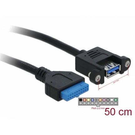 DELOCK Cable USB 3.0 pin header female > 1 x USB 3.0-A female (83118)