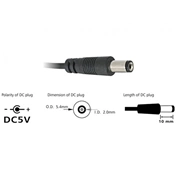 DELOCK Cable USB Power > DC Jack cupped 5,4mm