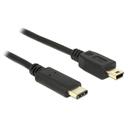 DELOCK Cable USB Type-C 2.0 dugó > USB 2.0 Mini-B típusú dugó 1 m fekete (83603)