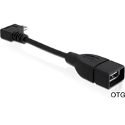 DELOCK Cable USB micro-B male angled -> USB 2.0-A female OTG 11 cm (83104)