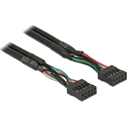 DELOCK Cable USB pinheader female / female 10 pin (industry) (82437)