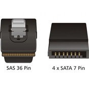 DELOCK Cable mini SAS 36 pin to 4 x SATA (SFF 8087 > 4 x SATA) 50 cm