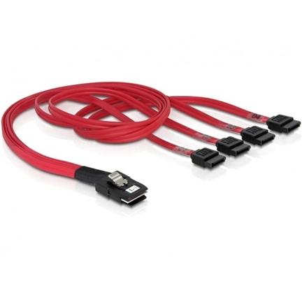 DELOCK Cable mini SAS 36 pin to 4 x SATA (SFF 8087 > 4 x SATA) 50 cm