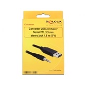 DELOCK Converter USB 2.0 male > Serial-TTL 3.5 mm stereo jack 1.8 m (5 V) (83115)