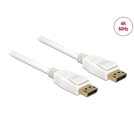 DELOCK DP 1.2 -> DP St/St 1.5m fehér 4K 60Hz