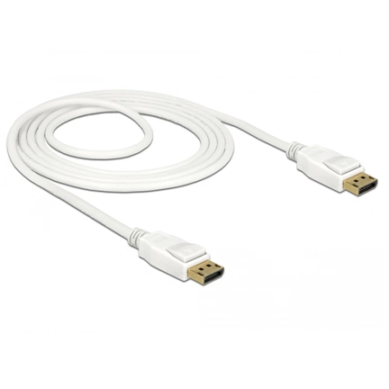 DELOCK DP 1.2 -> DP St/St 1.5m fehér 4K 60Hz