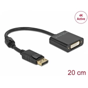 DELOCK DisplayPort 1.2 apa -> DVI 24+5 anya 4K aktív fekete