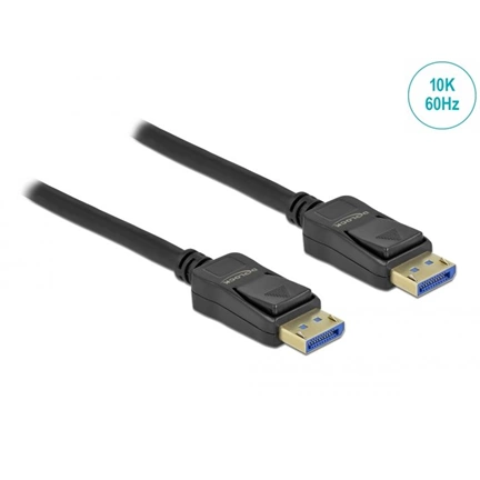 DELOCK DisplayPort 2.0 kábel 10K 60Hz 54Gbps 1m